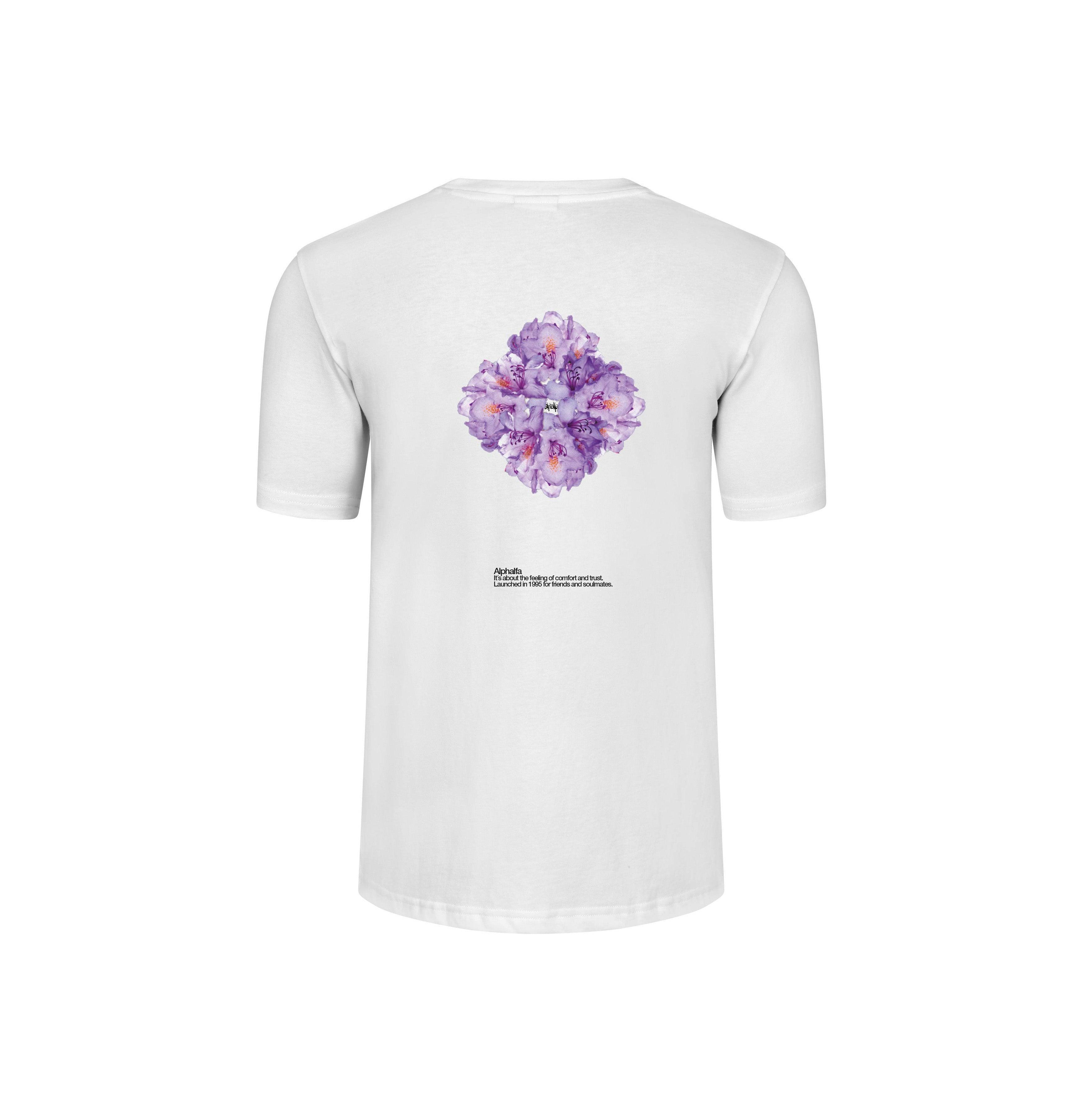 ALPHALFA T-SHIRT ORIENT FLOWERS-WHITE - WATERKANT Store -Hamburg Ottensen Altona