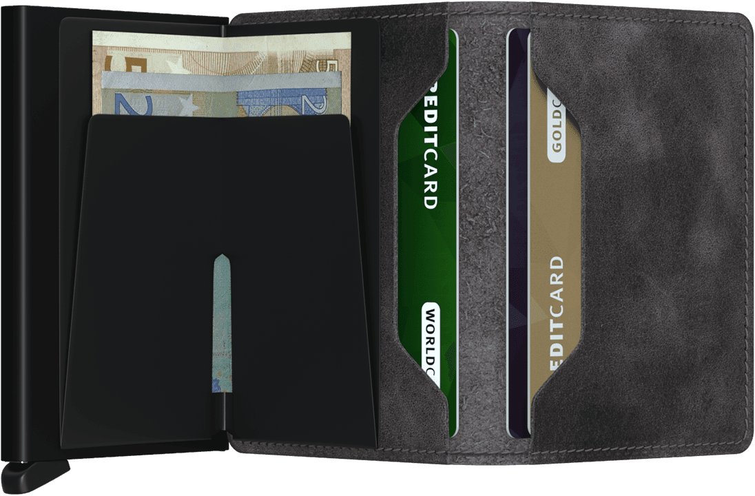 SECRID SLIMWALLET VINTAGE GREY-BLACK - WATERKANT Store -Hamburg Ottensen Altona