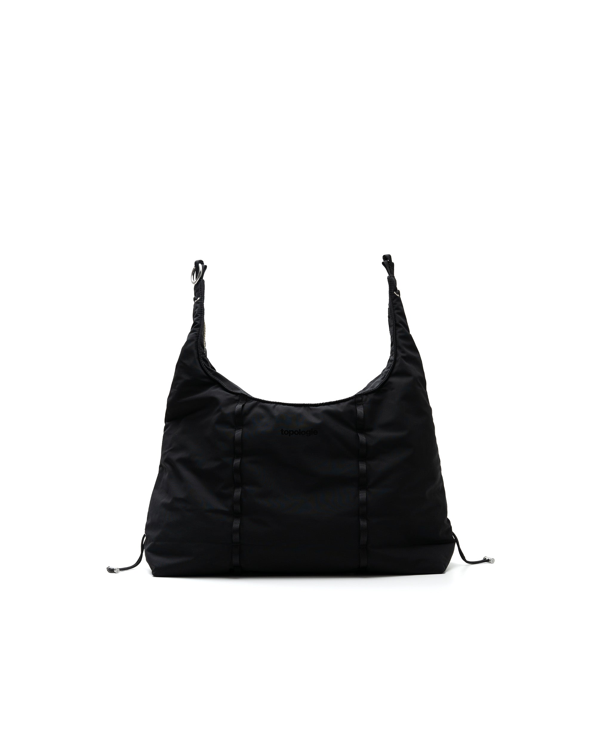 TOPOLOGIE WARES BAGS CLOUD HOBO MEDIUM BLACK TECH SATEEN 