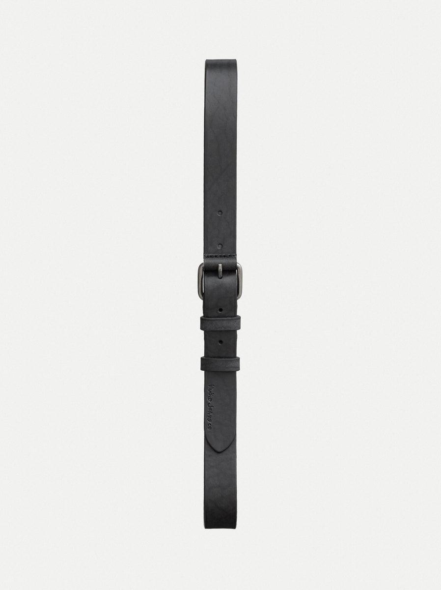 NUDIE JEANS DWAYNE LEATHER BELT-BLACK - WATERKANT Store -Hamburg Ottensen Altona