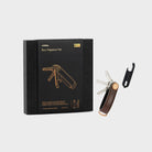 KEY ORGANISER SET- LEATHER KEY ORGANISER + MULTI-TOOL V2 - ESPRESSO/BLACK - WATERKANT Store -Hamburg Ottensen Altona