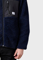 KLITMØLLER COLLECTIVE MENS FLEECE JACKET-NAVY - WATERKANT Store -Hamburg Ottensen Altona