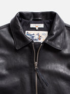 NUDIE JEANS EDDY RIDER LEATHER JACKET BLACK - WATERKANT Store -Hamburg Ottensen Altona