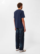 NUDIE JEANS UNO EVERYDAY T-SHIRT-BLUE - WATERKANT Store -Hamburg Ottensen Altona