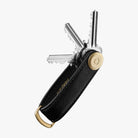 ORBITKEY SAFFIANO LEATHER KEY ORGANISER-LIQUORICE BLACK - WATERKANT Store -Hamburg Ottensen Altona