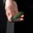 ORBITKEY SAFFIANO LEATHER KEY ORGANISER-OLIVE - WATERKANT Store -Hamburg Ottensen Altona