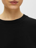 SELECTED FEMME ESSENTIAL SS BOXY TEE -BLACK - WATERKANT Store -Hamburg Ottensen Altona