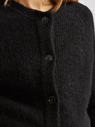 SELECTED FEMME SLFLULU LS KNIT SHORT CARDIGAN B black - WATERKANT Store -Hamburg Ottensen Altona