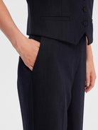 SELECTED FEMME SLFRITA MW WIDE PANT DARK SAP MEL Dark Sapphire - WATERKANT Store -Hamburg Ottensen Altona