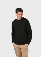 KLITMØLLER COLLECTIVE MENS BASIC MERINO KNIT-BLACK - WATERKANT Store -Hamburg Ottensen Altona