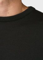 KLITMØLLER COLLECTIVE MENS BASIC MERINO KNIT-BLACK - WATERKANT Store -Hamburg Ottensen Altona