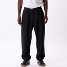 OBEY FUBAR PLEATED PANT-BLACK - WATERKANT Store -Hamburg Ottensen Altona