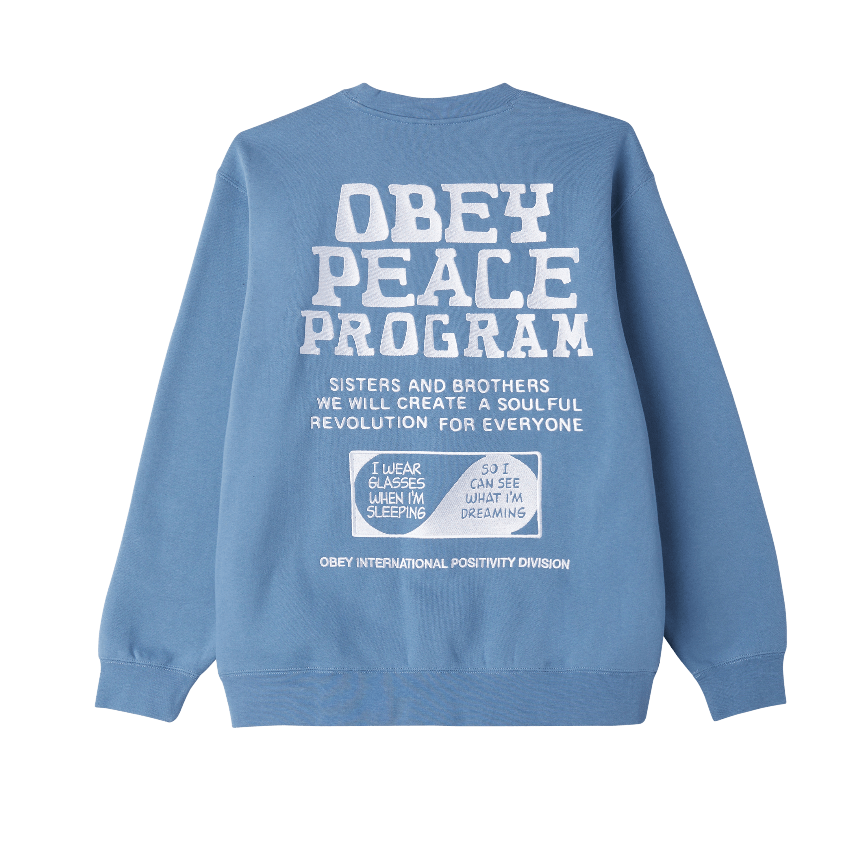 OBEY PEACE PROGRAM CREW-CORONET BLUE - WATERKANT Store -Hamburg Ottensen Altona