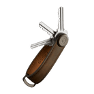 ORBITKEY CRAZY HORSE LEATHER KEY ORGANISER-OAK BROWN BROWN - WATERKANT Store -Hamburg Ottensen Altona