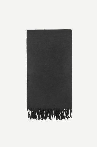 SAMSØE SAMSØE ACCOLA MAXI SCARF 2862-BLACK - WATERKANT Store -Hamburg Ottensen Altona