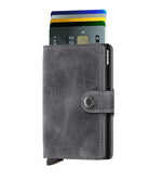 SECRID MINIWALLET VINTAGE GREY-BLACK - WATERKANT Store -Hamburg Ottensen Altona